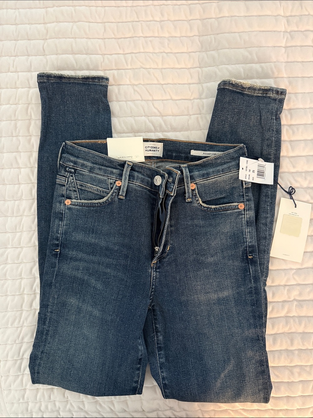 Citizens Of Humanity Women's Medium-Dark Blue Skinny Jeans